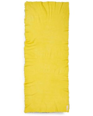 PUR SCHOEN Frayed-Edge Scarf - Yellow