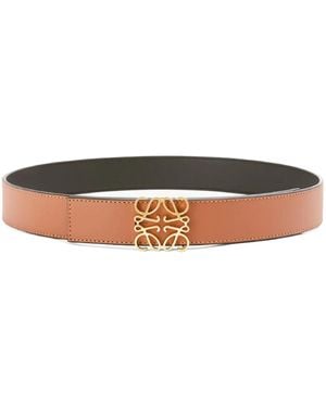 Loewe アナグラム リバーシブルベルト - ホワイト