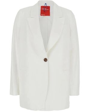 ..,merci Single-Breasted Blazer - White