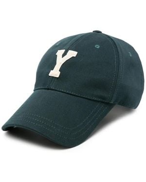 Saint Laurent Logo-Patch Baseball Cap - Green