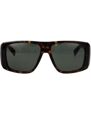 Saint Laurent Lunettes De Soleil À Monture Rectangulaire - Noir