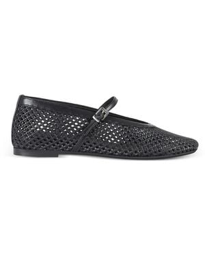 Poeve Leather Ballet Flats - White