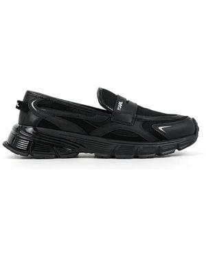 KARL LAGERFELD Orion Logo-Plaque Loafers - Black