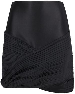 Rabanne Pleated Mini Skirt - Black