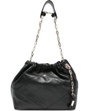 Ba&sh June Schultertasche mit Kettenriemen - Schwarz