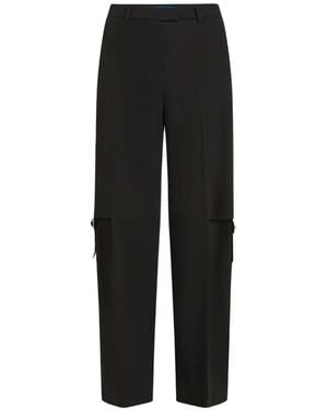 KARL LAGERFELD Pantalones Con Cierre De Hebilla - Negro