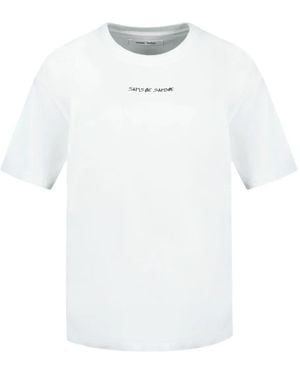 Samsøe & Samsøe Dinner Graphic T-Shirt - White