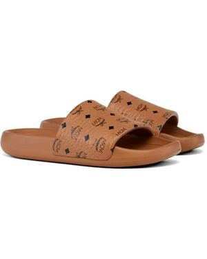 MCM Visetos-Print Slides - Brown