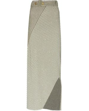Aeron アシンメトリー ニットスカート - グリーン