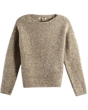 AURALEE Flecked Knit Sweater - Natural