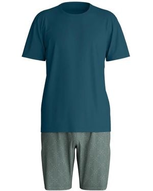 CALIDA Patterned Pyjamas - Blue