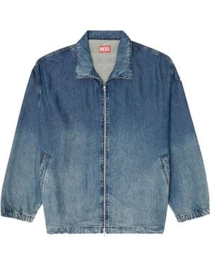 DIESEL Zip-Fastening Denim Jacket - Blue