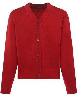 Jacquemus Le Cardigan Doppio Wool Blend Cardigan - Red