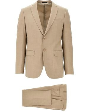 Emporio Armani Single-Breasted Suit - Natural