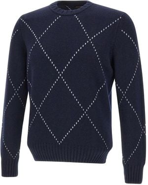 Gran Sasso Pull À Motif De Losanges - Bleu