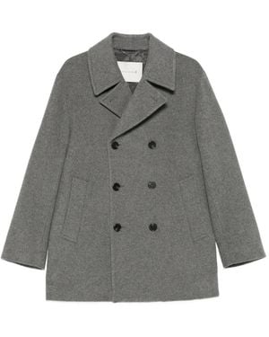 Mackintosh Double-Breasted Coat - Grey