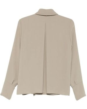 Patrizia Pepe Blusa A Maniche Lunghe - Neutro