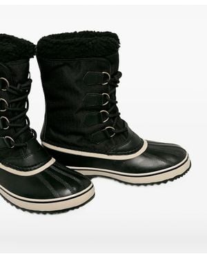 Sorel Lace-Up Calf-Length Boots - Black