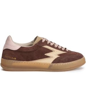 MOA Lightning Bolt Master Club Trainers - Brown