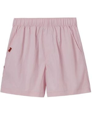 Chocoolate Bermudas Con Parche Del Logo - Morado