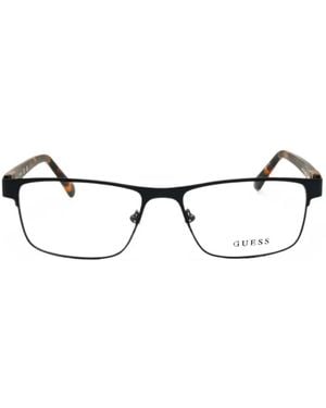 Guess Rectangle-Frame Glasses - Gray