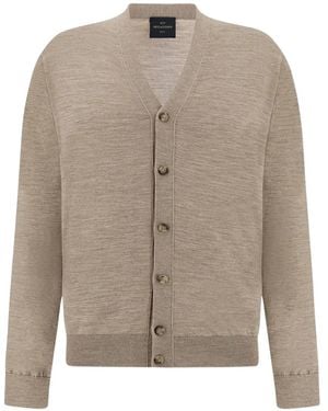 Paul & Shark Cardigan Fin En Laine - Neutre