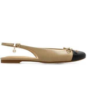 MICHAEL Michael Kors Piper Slingback Ballet Flats - Natural