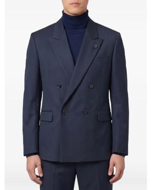 Lardini Feeling Double-Breasted Blazer - Blue