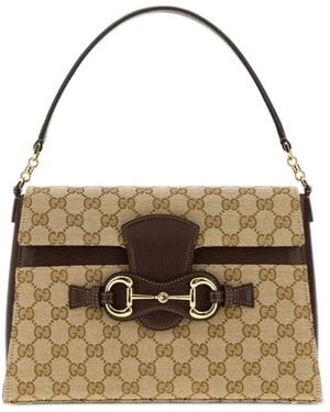 Gucci Medium Horsebit Duomo Tote Bag - Metallic
