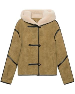 Stand Studio Veste Fia À Capuche Et Fermeture À Brandebourgs - Natural