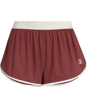 Brunello Cucinelli Logo Shorts - Red