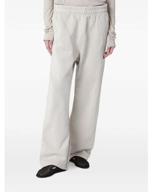 Entire studios Straight-Leg Cotton Track Trousers - Grey