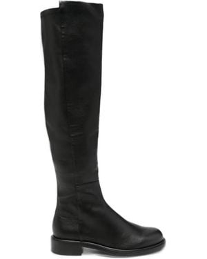 Stuart Weitzman Cuissardes En Cuir - Black