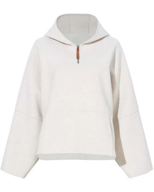 Proenza Schouler Wool-Cashmere Knit Brushed Hoodie - White