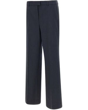 Herskind Pinstripe Straight-Leg Pants - Blue