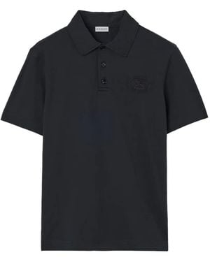 Burberry Cotton Polo Shirt - Black