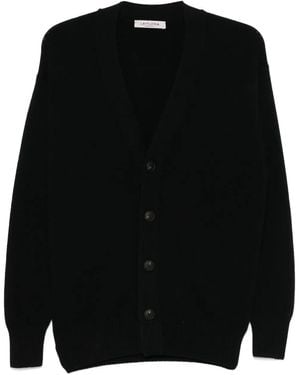 Fileria Wool Cardigan - Black