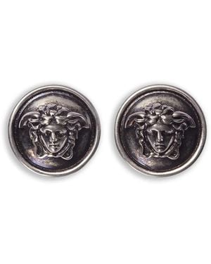 Versace Medusa Earrings - Grey