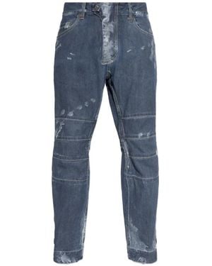 DSquared² Faded Paneled Jeans - Blue