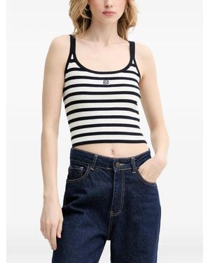 From Future Striped Top - Blue