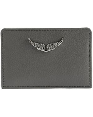 Zadig & Voltaire Leather Cardholder - グレー