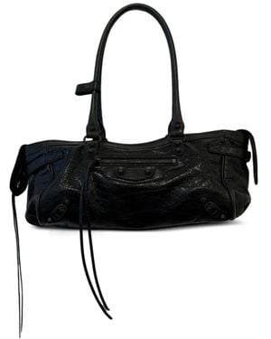 Balenciaga Studded Shouder Bag - Black