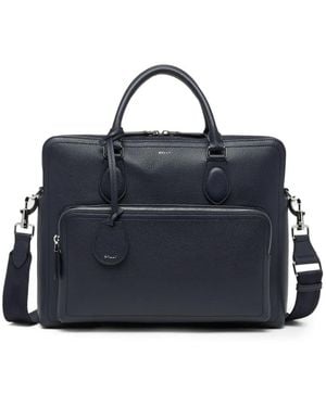 Bally Capitol Briefcase - Blue