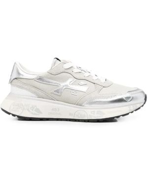 Premiata Lauryn 7482 Paneled Sneakers - White