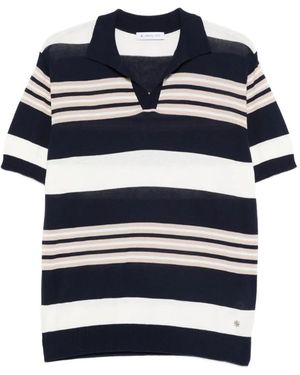 Manuel Ritz Striped Top - Blue