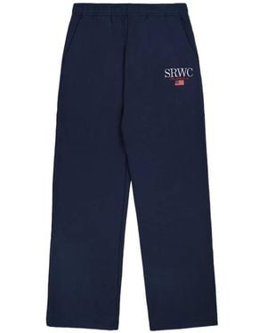 Sporty & Rich Pantalon De Jogging À Logo - Blue