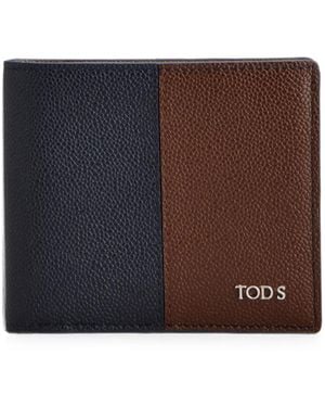 Tod's Billetera Con Placa Del Logo - Marrón