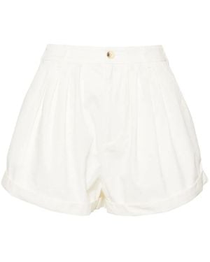 Doen Paige Poplin Shorts - White
