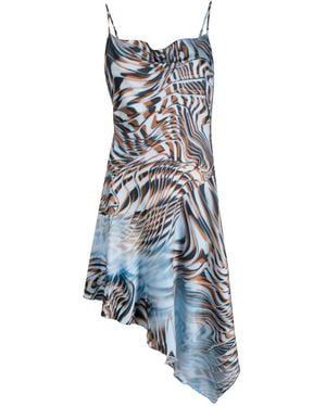 DIESEL All-Over Graphic-Print Cami Dress - Blue