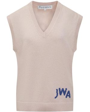 JW Anderson Trägershirt mit Logo-Intarsie - Pink